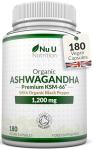 Organic Ashwagandha KSM-66® 1200mg Vegan Capsules