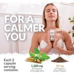 Organic Ashwagandha KSM-66® 1200mg Vegan Capsules