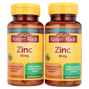 Nature Made Zinc for Immune Support, 100 Tablets