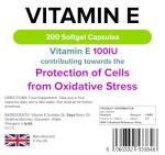 Lindens Vitamin E 100IE Capsules - Powerful Antioxidant