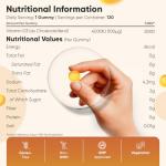 Vitamin D3 4000 IU - 120 Sugar-Free Gummies
