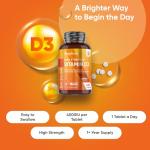 Vitamin D3 4000 IU - 400 Tablets for Strong Immunity