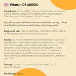 Vitamin D3 4000 IU - 400 Tablets for Strong Immunity