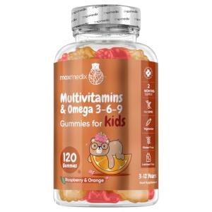 Kids' Chewable Multivitamins – Raspberry & Orange Gummies