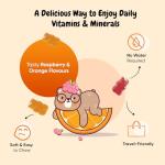 Kids' Chewable Multivitamins – Raspberry & Orange Gummies