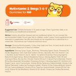 Kids' Chewable Multivitamins – Raspberry & Orange Gummies