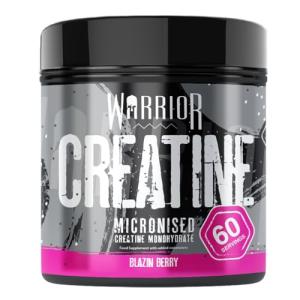 Warrior Creatine Monohydrate Powder, Blazin Berry, 300g