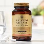 Solgar Calcium Citrate & Vitamin D3 Tablets - 60 Count