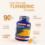 Zipvit Curcumin 95 with Bioperine, 90 Vegan Tablets