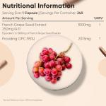 High-Strength Grape Seed Extract 1000mg Capsules