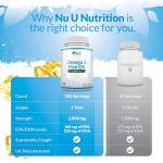 High-Potency Omega 3 Fish Oil 1000mg 365 Softgels