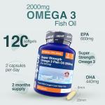 Zipvit Omega 3 Fish Oil 2000mg - 120 Capsules