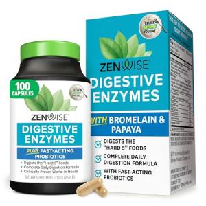 Zenwise Digestive Enzymes and Probiotics - 100 Count