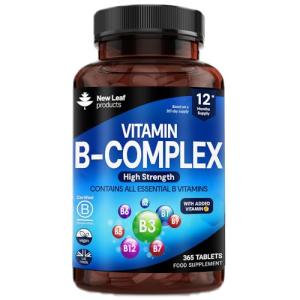 High Strength B Complex Vitamins - 365 Tablets