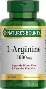 Nature's Bounty L-Arginine 1000mg for Blood Flow