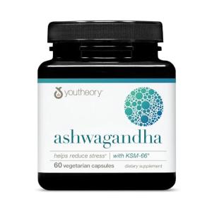YOUTHEORY ASHWAGANDHA Vegetarian Capsules for Calm