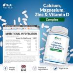 Zinc, Calcium, Magnesium & Vitamin D Complex 365 Tablets