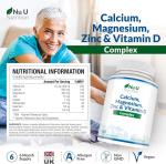 Zinc, Calcium, Magnesium & Vitamin D Complex Tablets