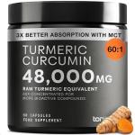 High-Potency Turmeric Curcumin with Black Pepper Capsules
