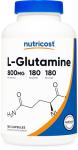 Nutricost L-Glutamine 750mg 180 Capsules