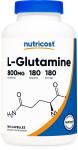 Nutricost L-Glutamine 800mg – 180 Capsules