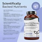 Vegan Multivitamin and Mineral Supplement - 365 Tablets