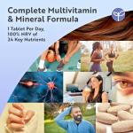 Vegan Multivitamin and Mineral Supplement - 365 Tablets