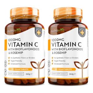 High Strength Vegan Vitamin C 1000mg – 360 Tablets
