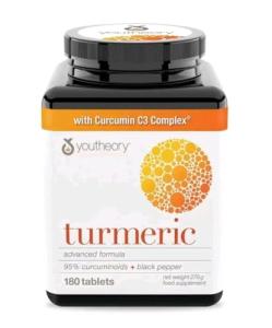 Youtheory Turmeric Advanced Formula 180 Capsules