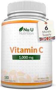 Vitamin C 1000mg - Vegan Friendly 180 Tablets