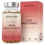 Natural Iron & Vitamin C Supplement - 120 Capsules