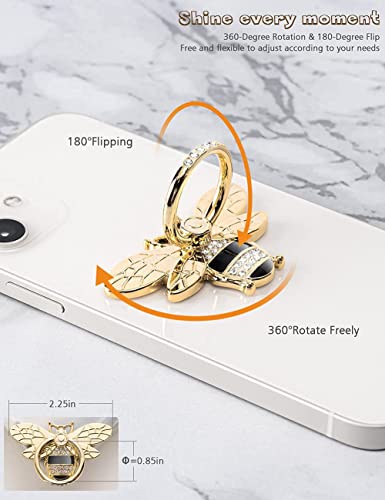 Allengel Bee Phone Ring Holder with Crystal