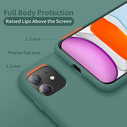 Silicone Shockproof iPhone 11 Case, Midnight Green