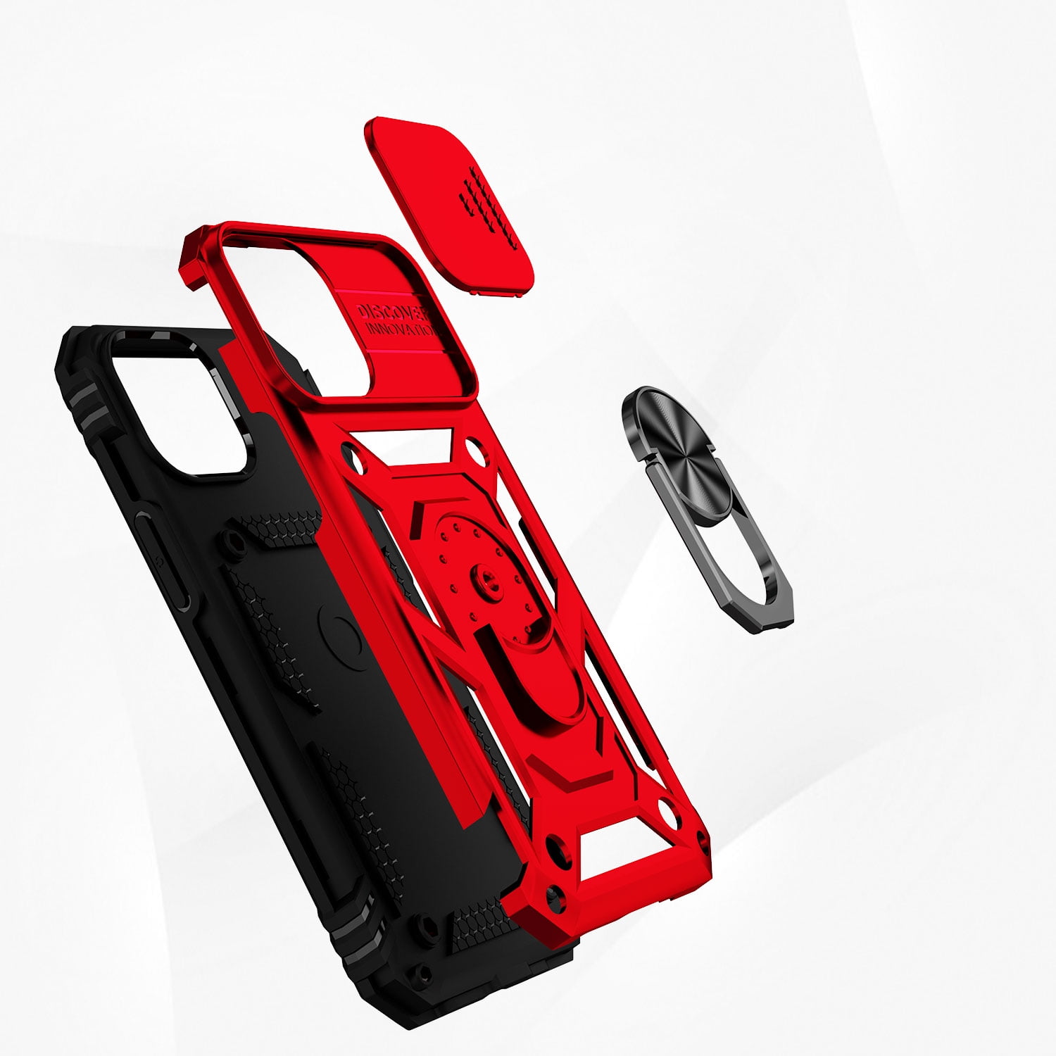 Samsung S22+ Hybrid Case with Lens Protection & Kickstand