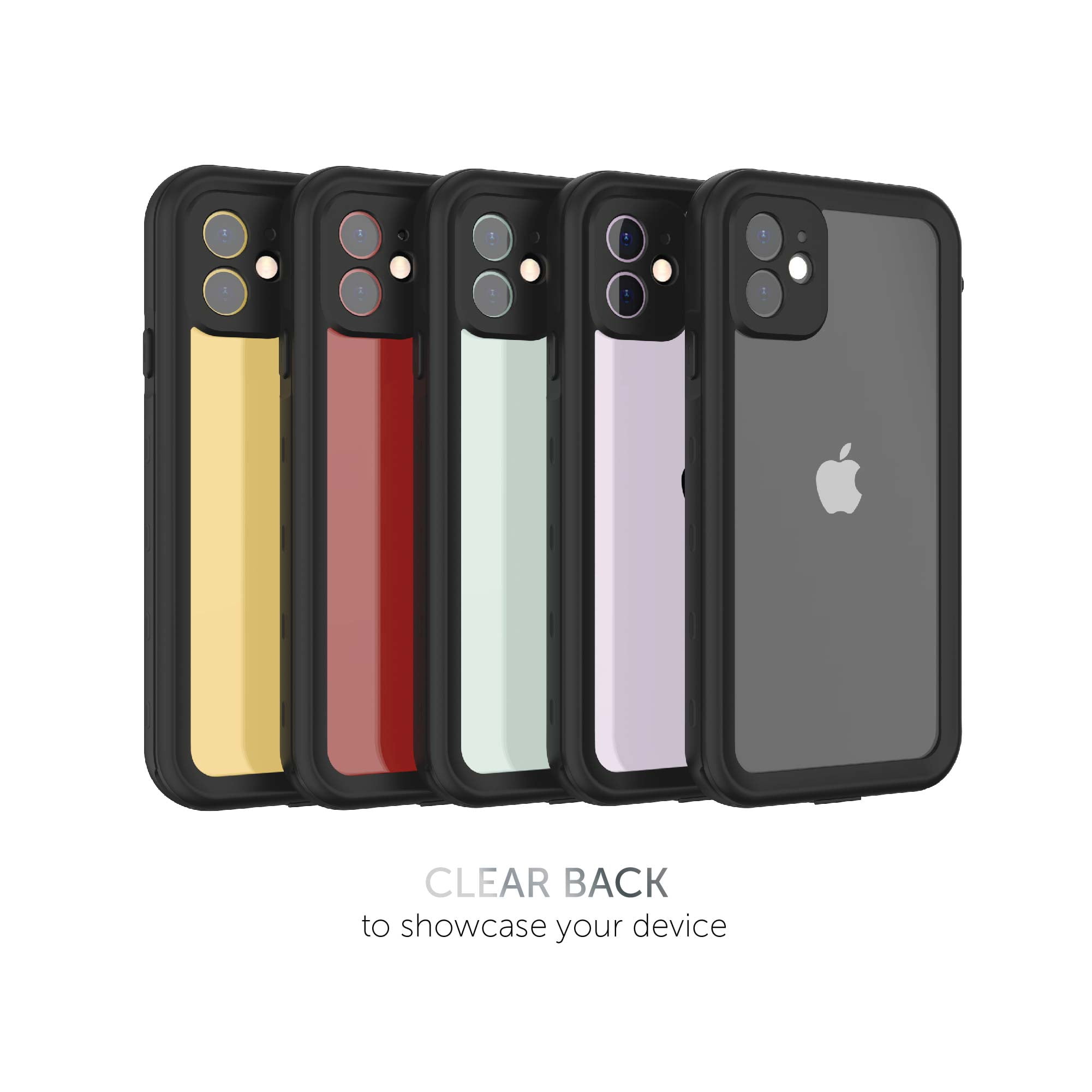 iPhone 11 Waterproof Case - Black/Clear