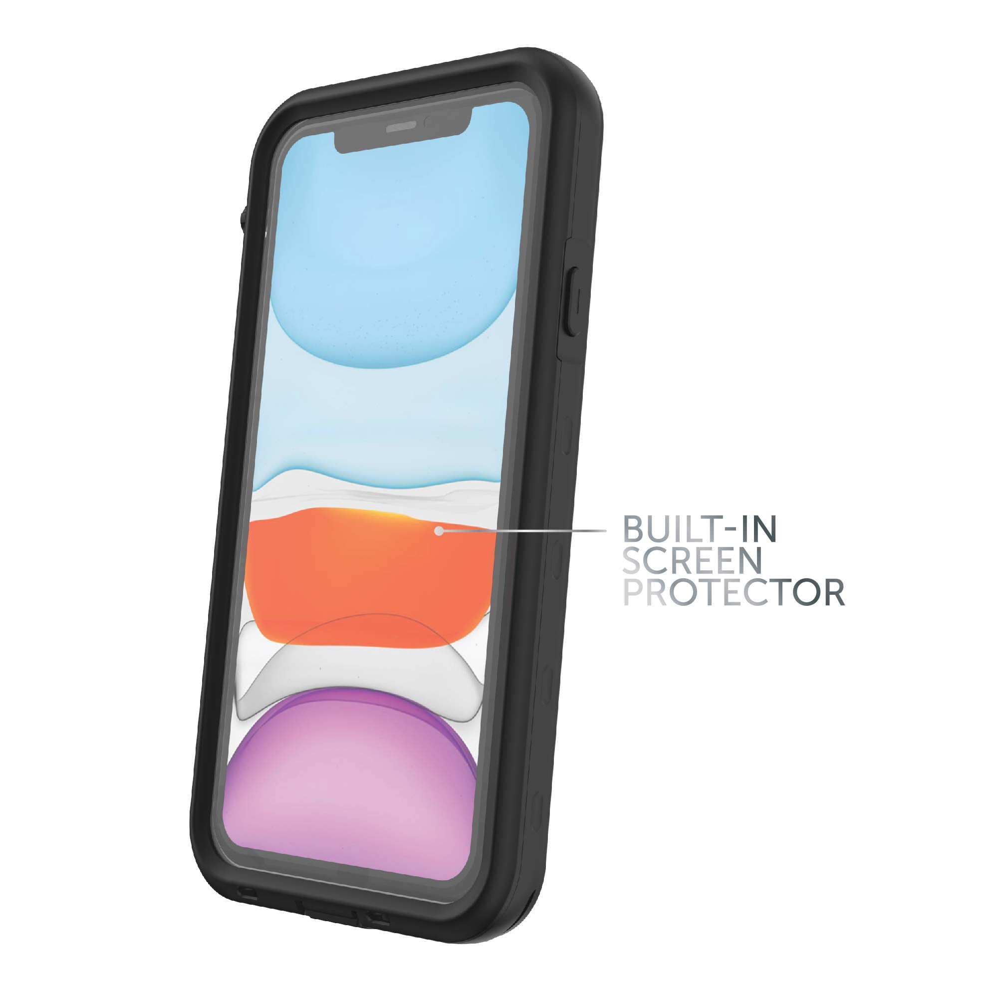 iPhone 11 Waterproof Case - Black/Clear