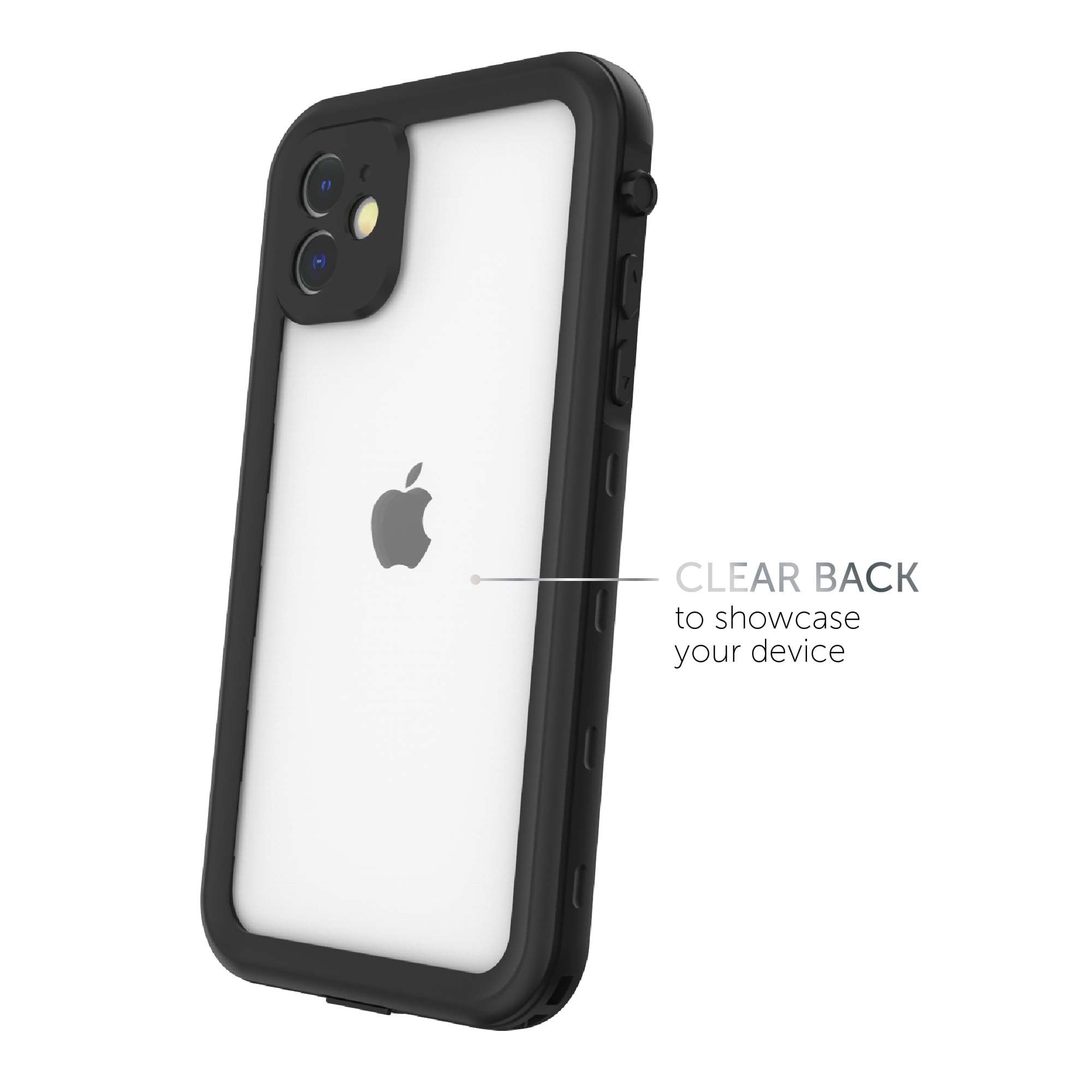 iPhone 11 Waterproof Case - Black/Clear