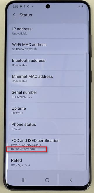 Samsung S20 5G 128GB - Cosmic Gray (Renewed)