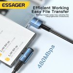 Essager 90° USB C Cable for Fast Charging