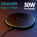 30W Fast Wireless Charger for iPhone & Samsung