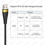 3-in-1 USB Charging Cable for Smartphones