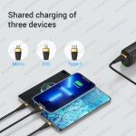 3-in-1 USB Charging Cable for Smartphones
