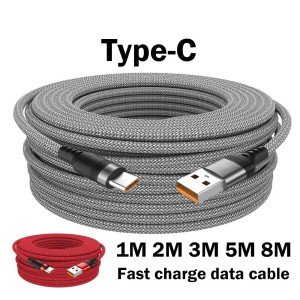 Braided USB Type-C Cable for Smartphones - Multiple Lengths