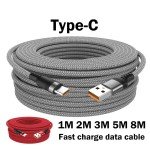 Braided USB Type-C Cable for Smartphones - Multiple Lengths