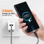Braided USB Type-C Cable for Smartphones - Multiple Lengths