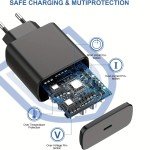 45W Fast Charging USB-C Charger for Samsung Galaxy