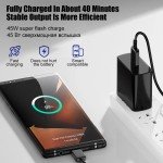 45W Fast Charging USB-C Charger for Samsung Galaxy