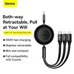 Baseus 100W 3-in-1 Fast Charging USB Cable