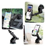 Universal Car Phone Holder for Dashboard and Vent