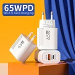 65W GaN USB Fast Charger for iPhone & Samsung